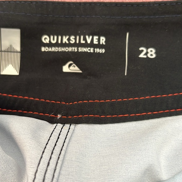 Quicksilver board shorts. Three shades of blue. Velcro & drawstring closure. NWT - Picture 6 of 8